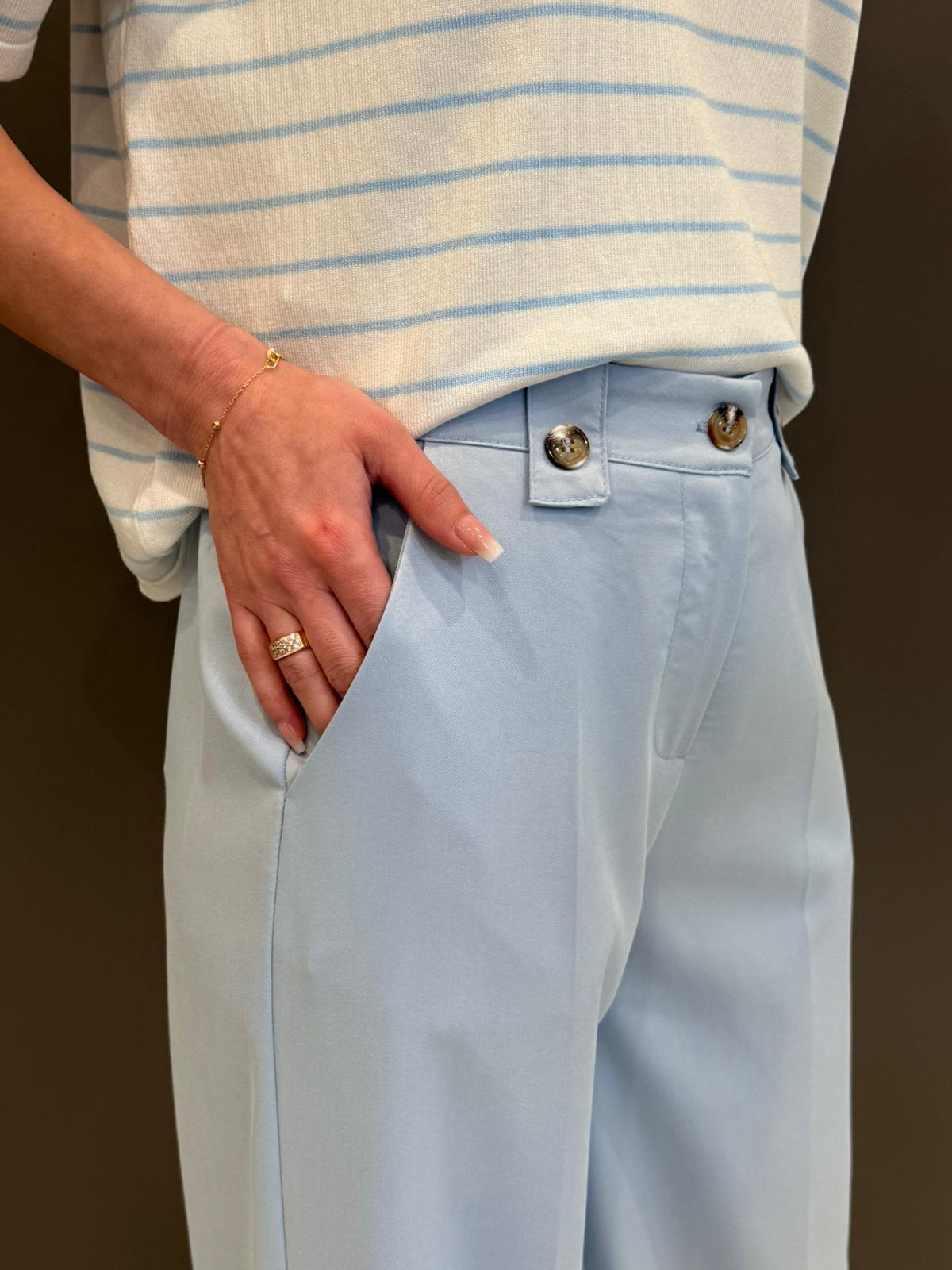 Pantaloni wide leg P1508 POL REALI 