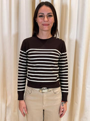 Maglia rigata viscosa lavorazione bouclè CANNA 001 MARELLA SPORT 