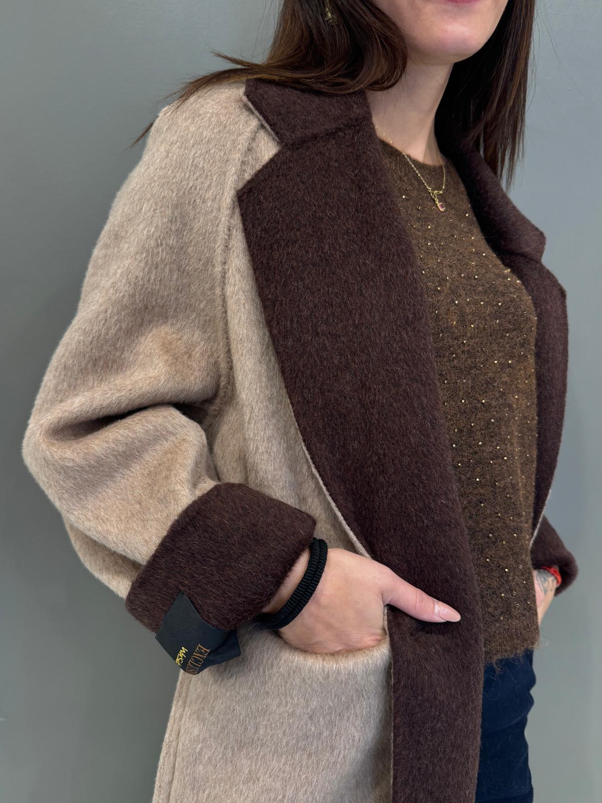 Cappotto double lana 25632 V3 WU'SIDE 