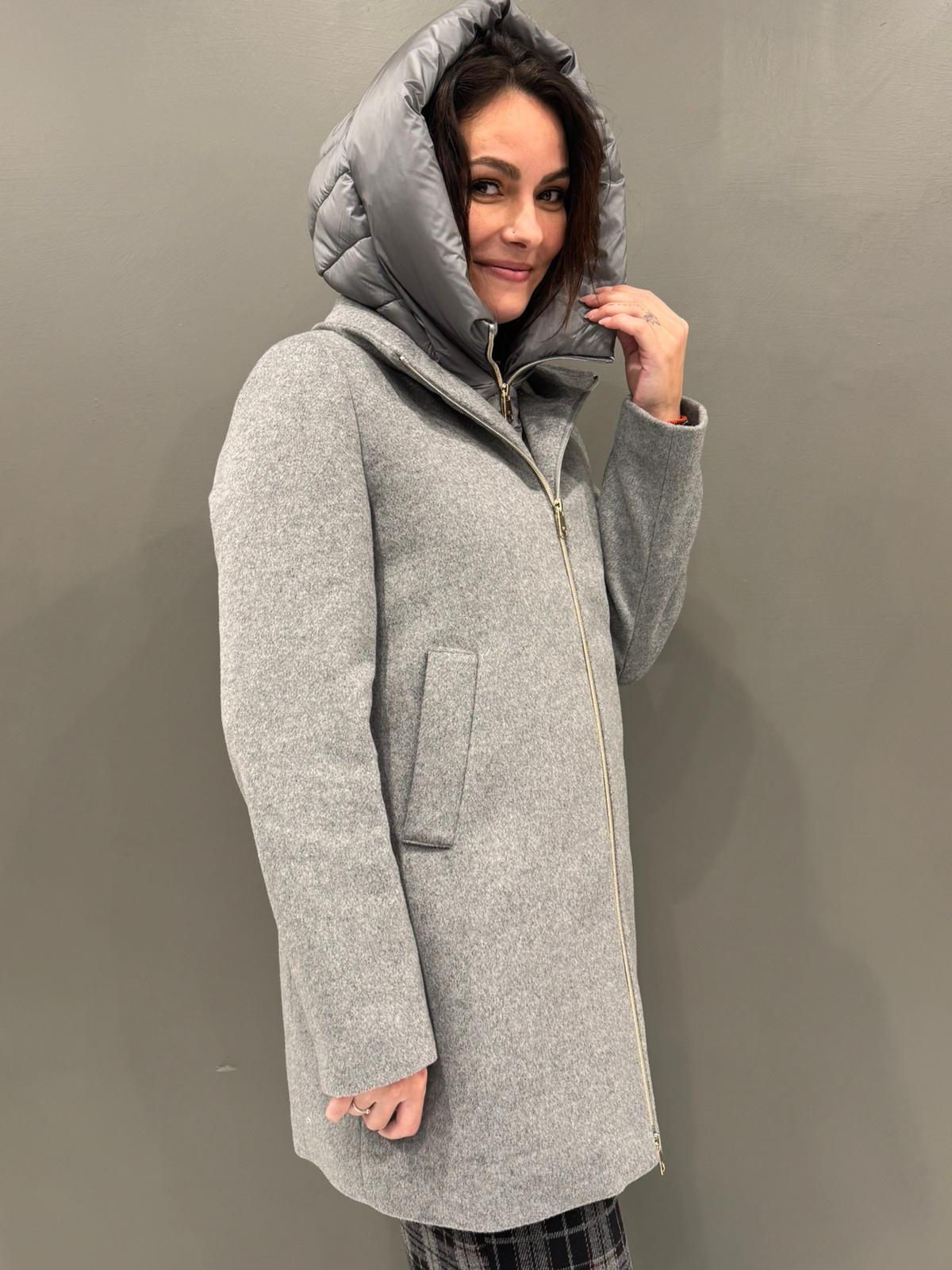 Cappotto con zip e pettorina imbottita 20352 GR CRISTINA GAVIOLI 