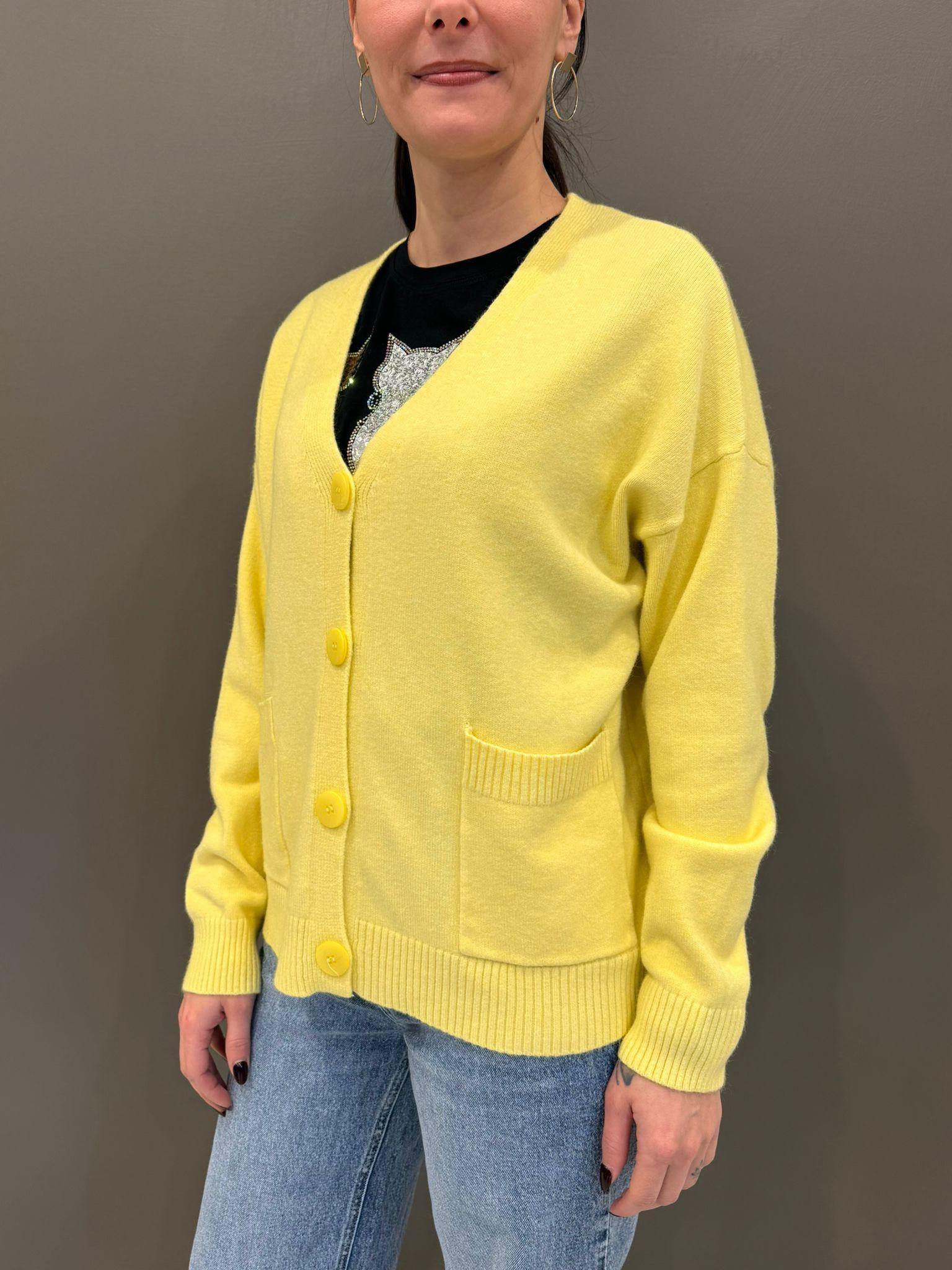 Cardigan con tasche JN0568 1128 REBECCA 