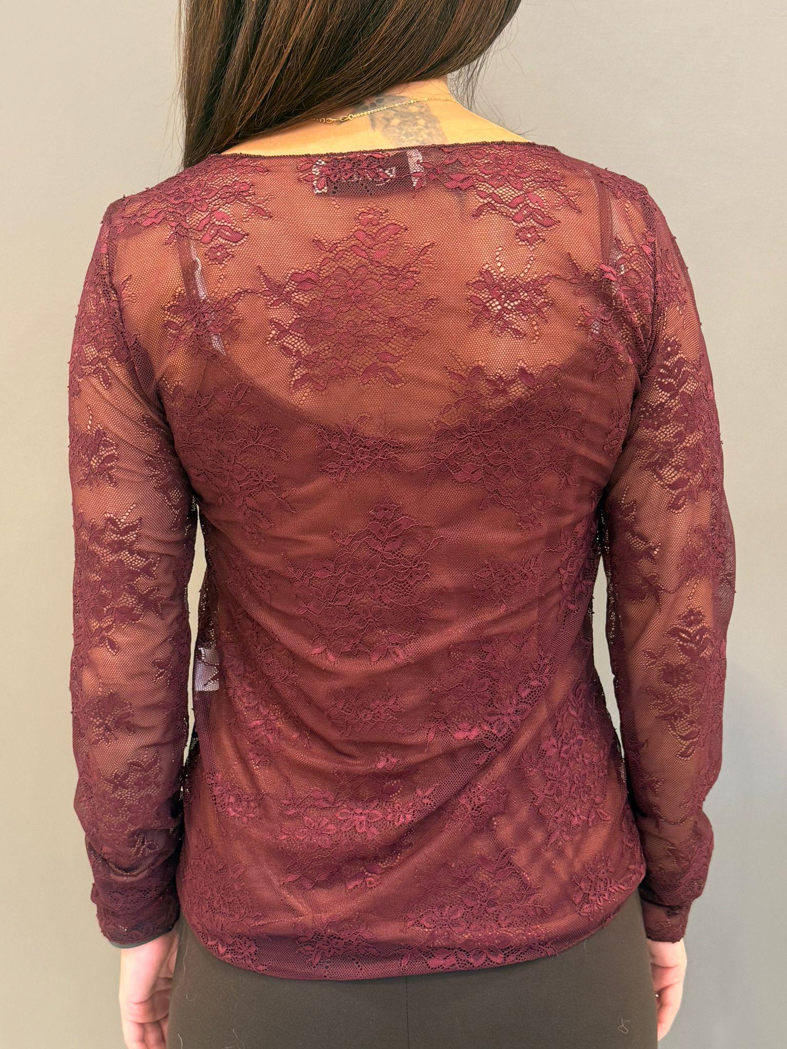 Blusa pizzo manica lunga CM25-90 VI REALI 