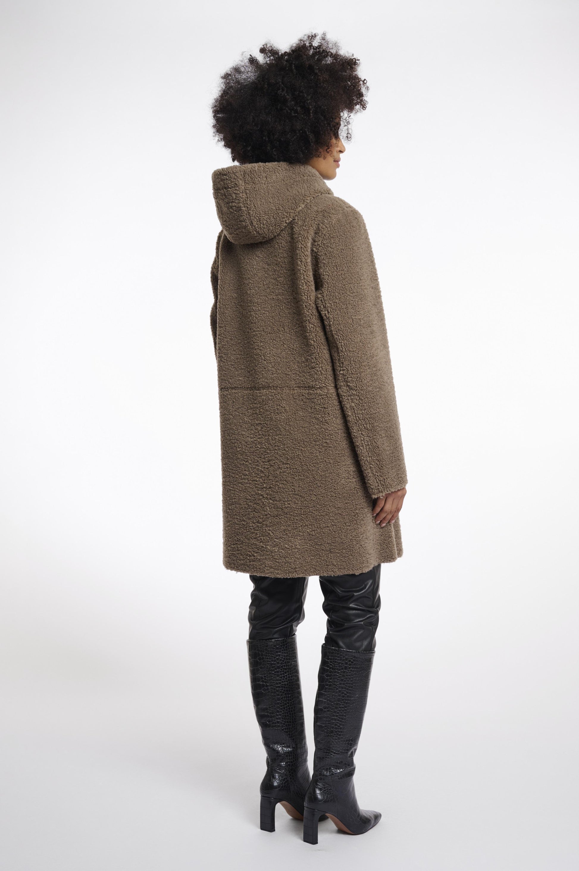 Cappotto teddy reversibile con cappuccio ALINA TO REALI 