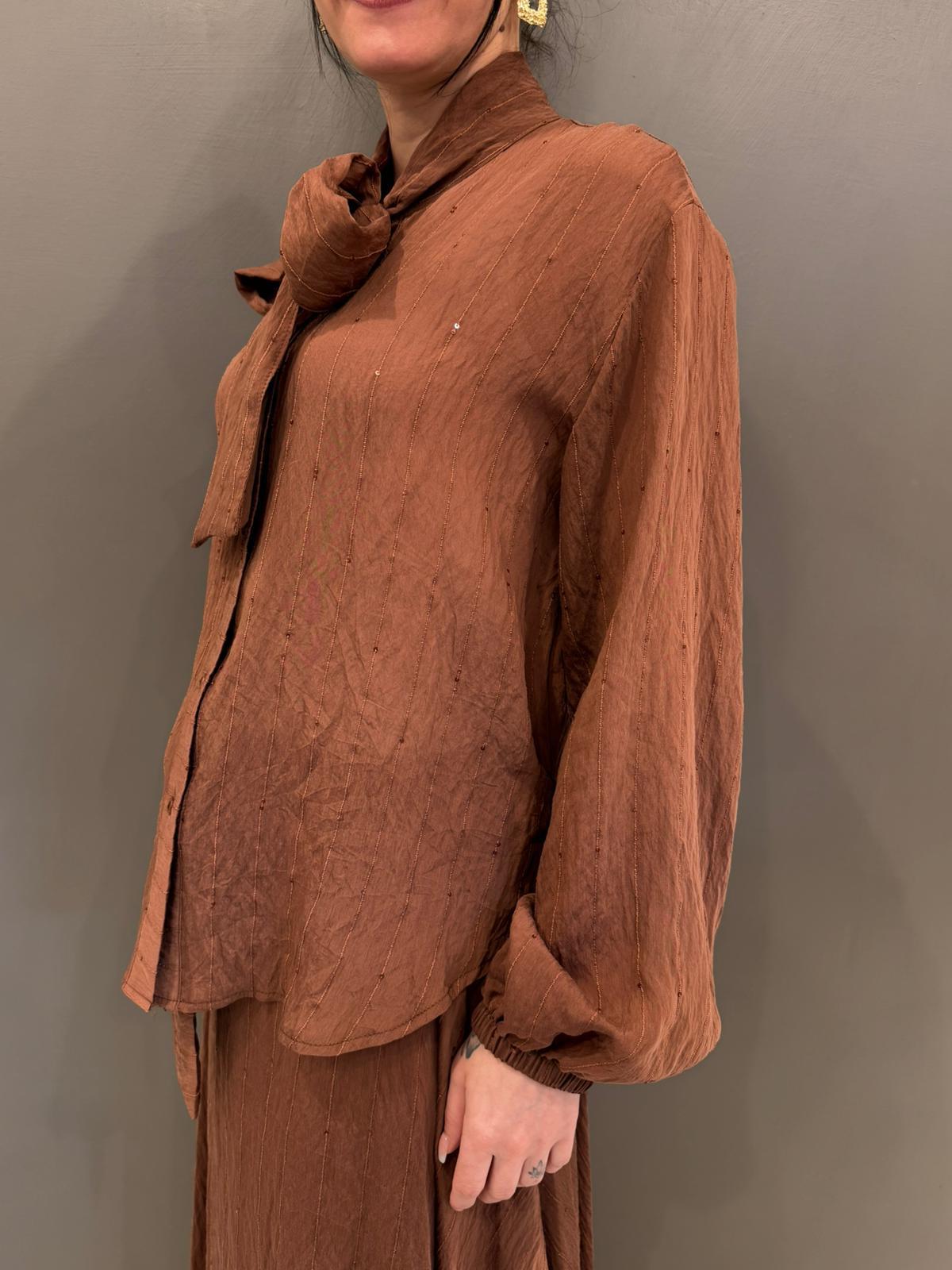 Camicia paillettes C10198 MO CRISTINA GAVIOLI 