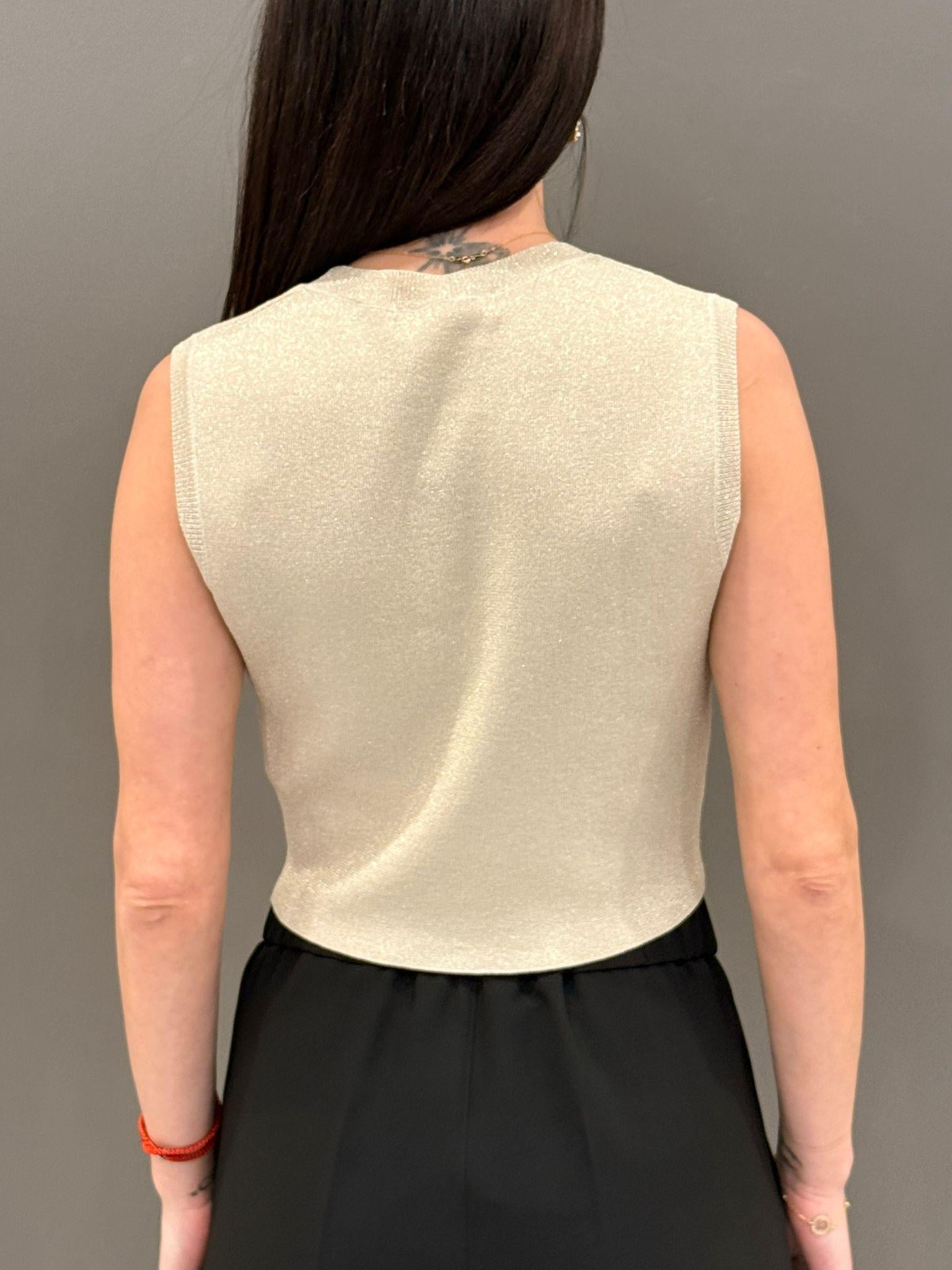 crop top lurex 31053 89 CRISTINA GAVIOLI 