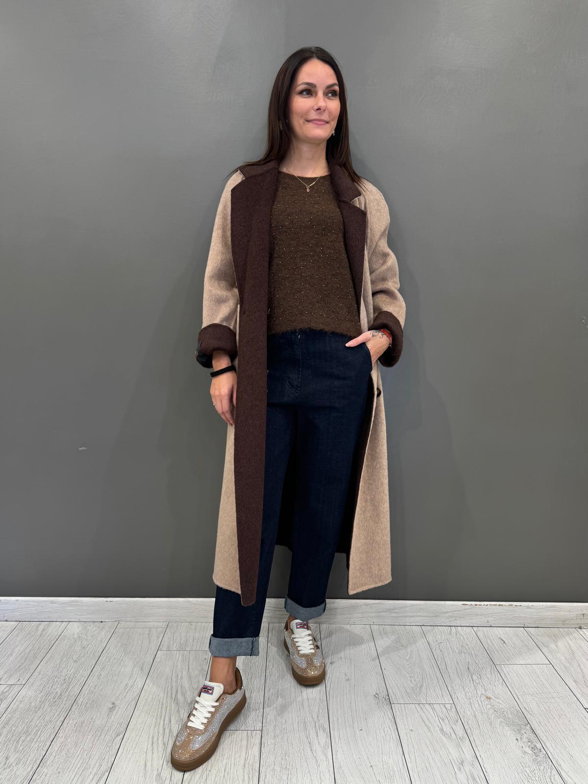 Cappotto double lana 25632 V3 WU'SIDE 