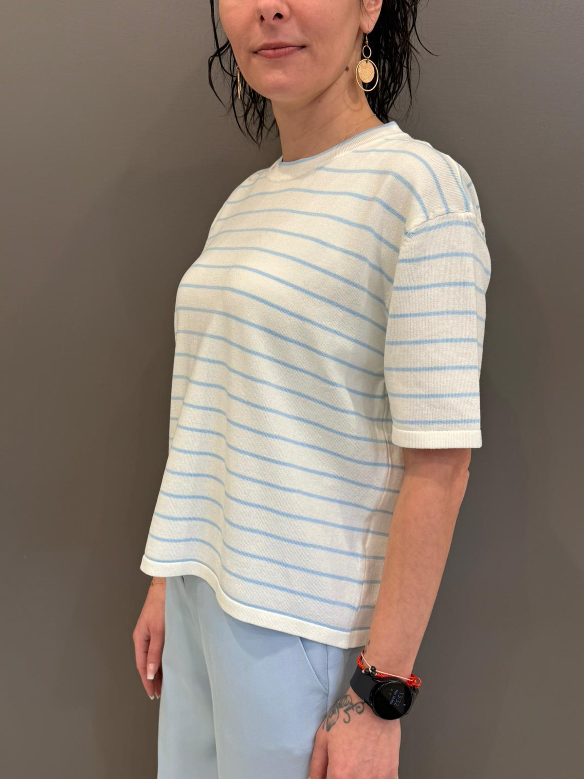 maglia mc rigata JN1324 CE REBECCA 