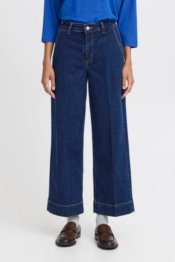 Pantalone denim cropped wide 20813441 205173 B YOUNG 