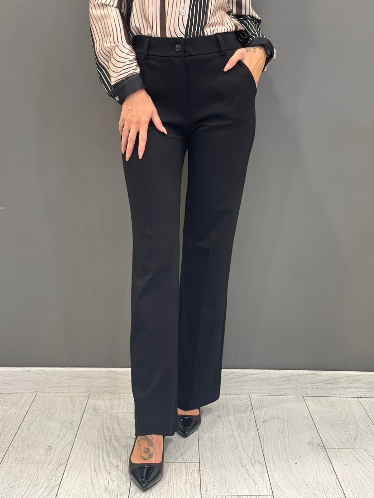 Pantaloni in jersey flare CP25-59 NE REALI 