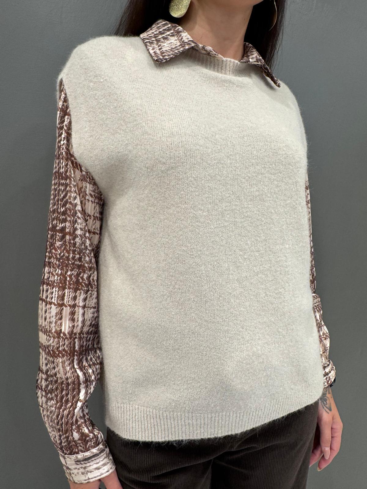 Gilet in maglia BJ010 PA REBECCA 