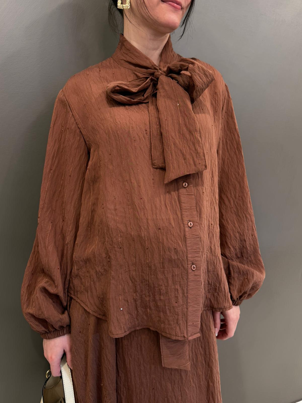 Camicia paillettes C10198 MO CRISTINA GAVIOLI 