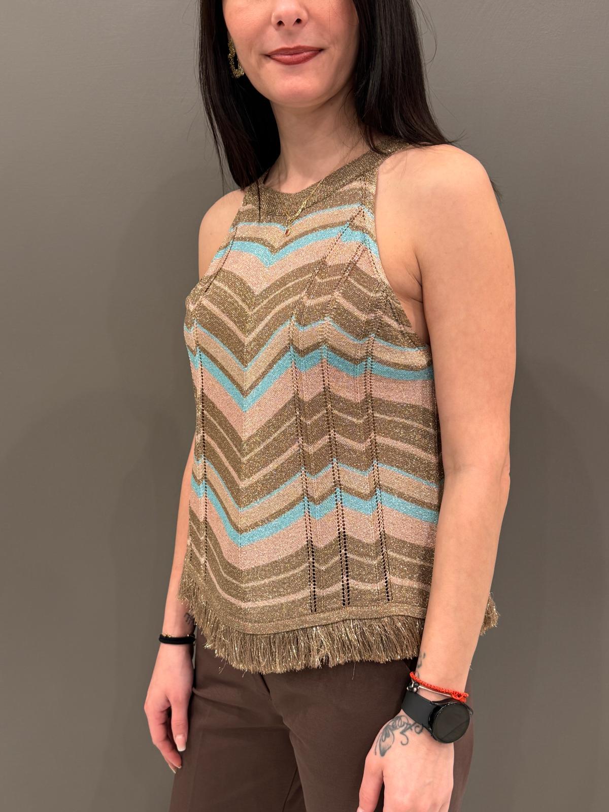 Top Jaquard D90096 U CRISTINA GAVIOLI 