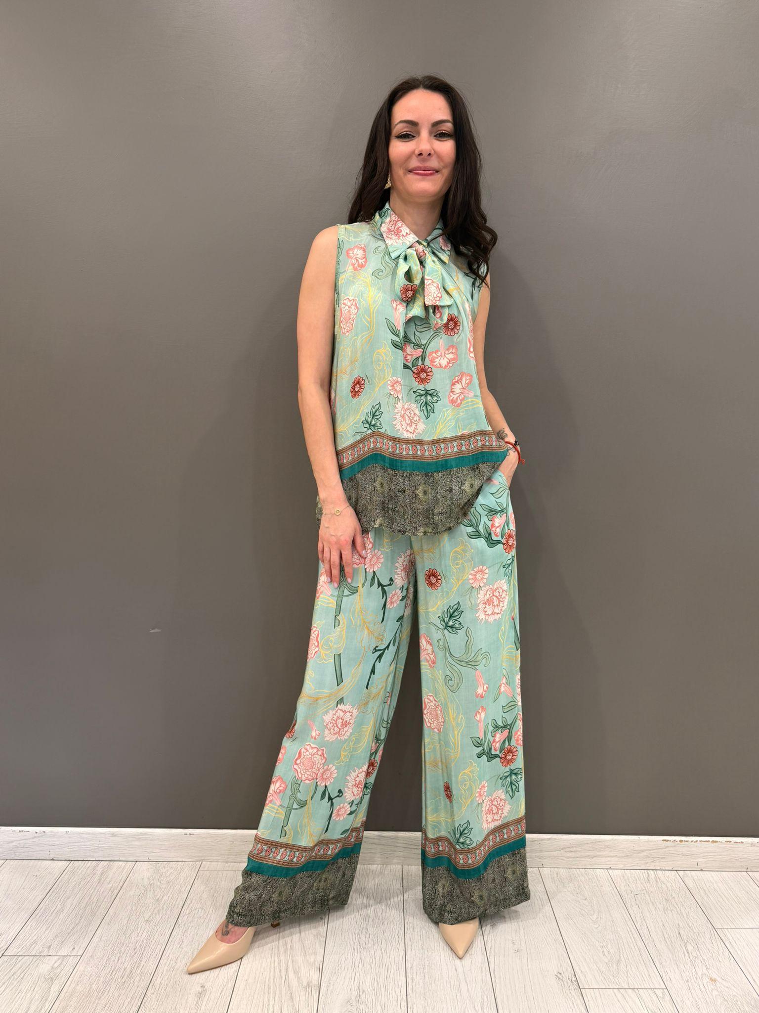 Camicia smanicata fantasia 26315 AQ WU'SIDE 