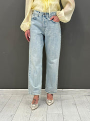 pantalone denim chiaro BL168/528P 012 CRISTINA GAVIOLI 