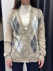 Cardigan rombi I-26816 BEPA REALI 
