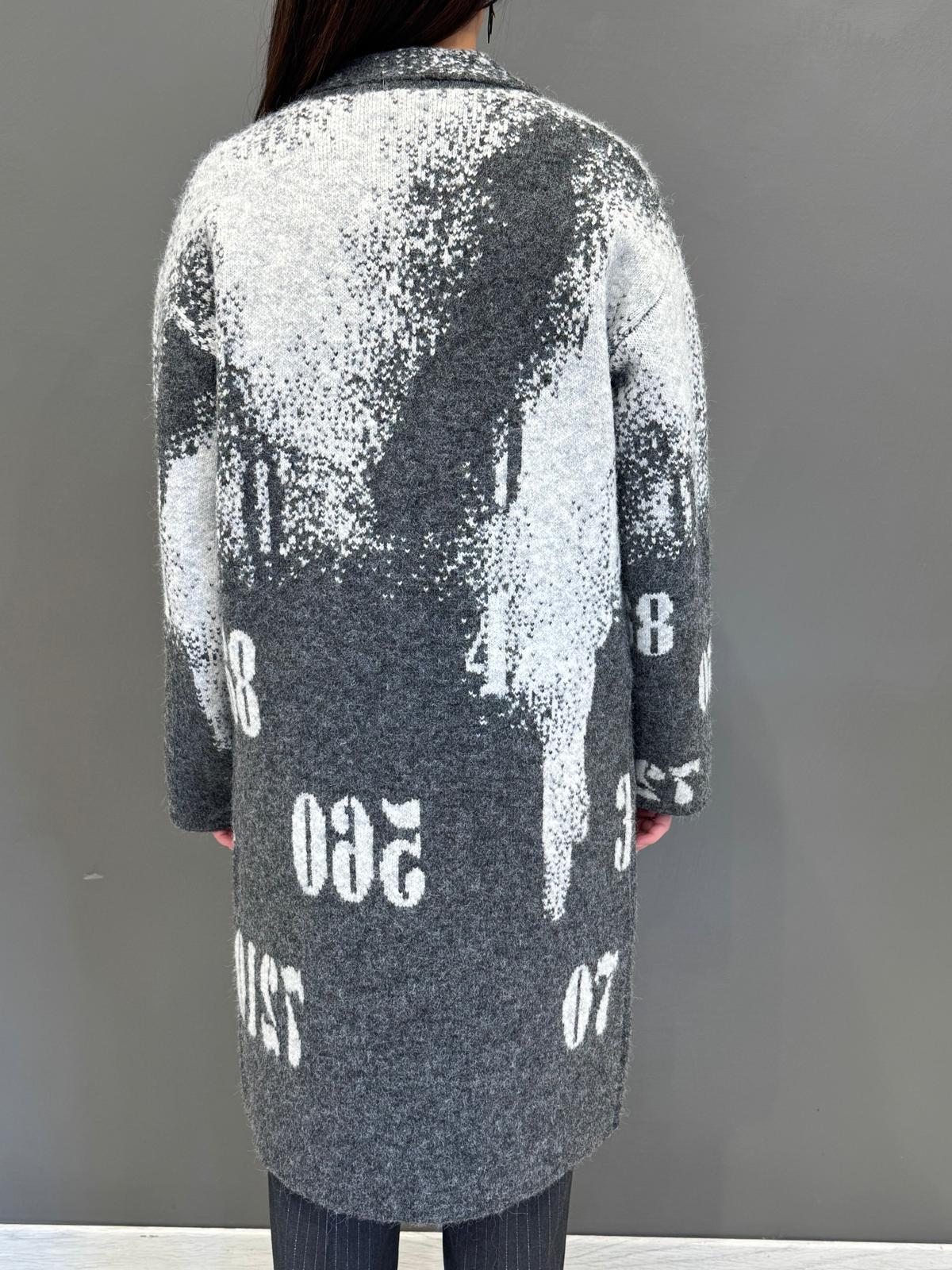 Cappotto jaquard numeri AGATA 130 REALI 