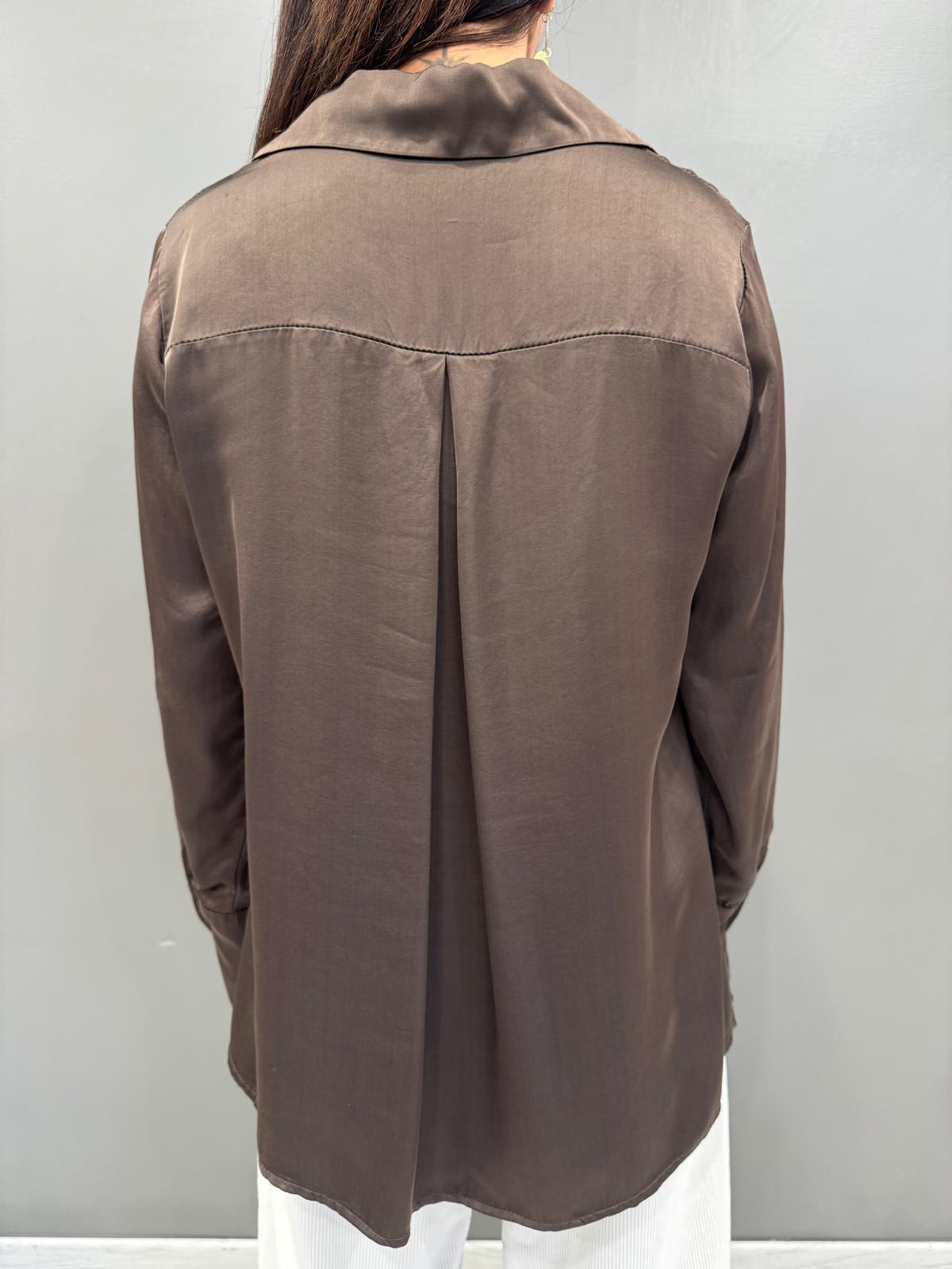 Camicia  in raso fluido FBO74C MO CRISTINA GAVIOLI 