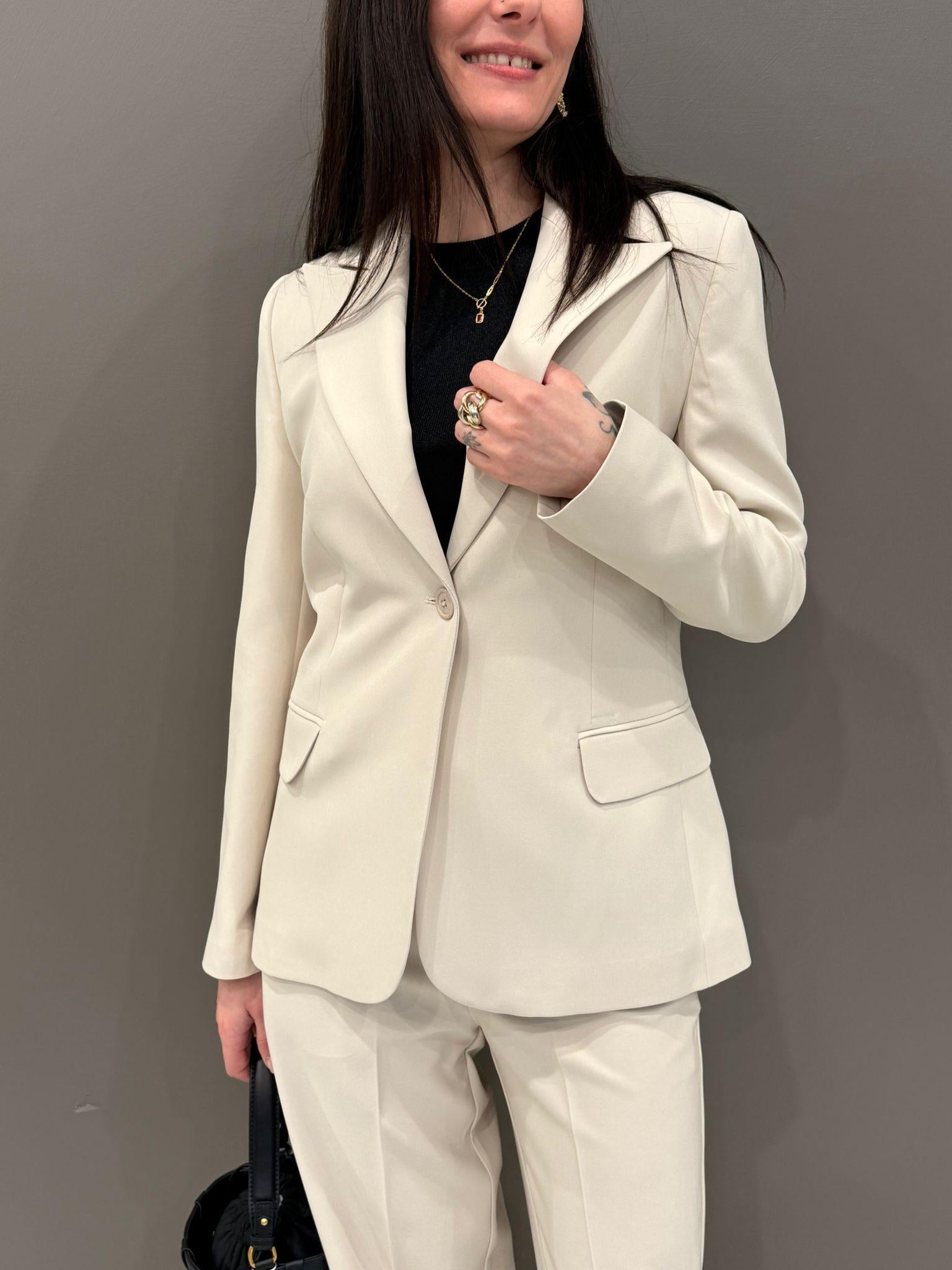 Giacca monopetto bistretch 31706 89 CRISTINA GAVIOLI 