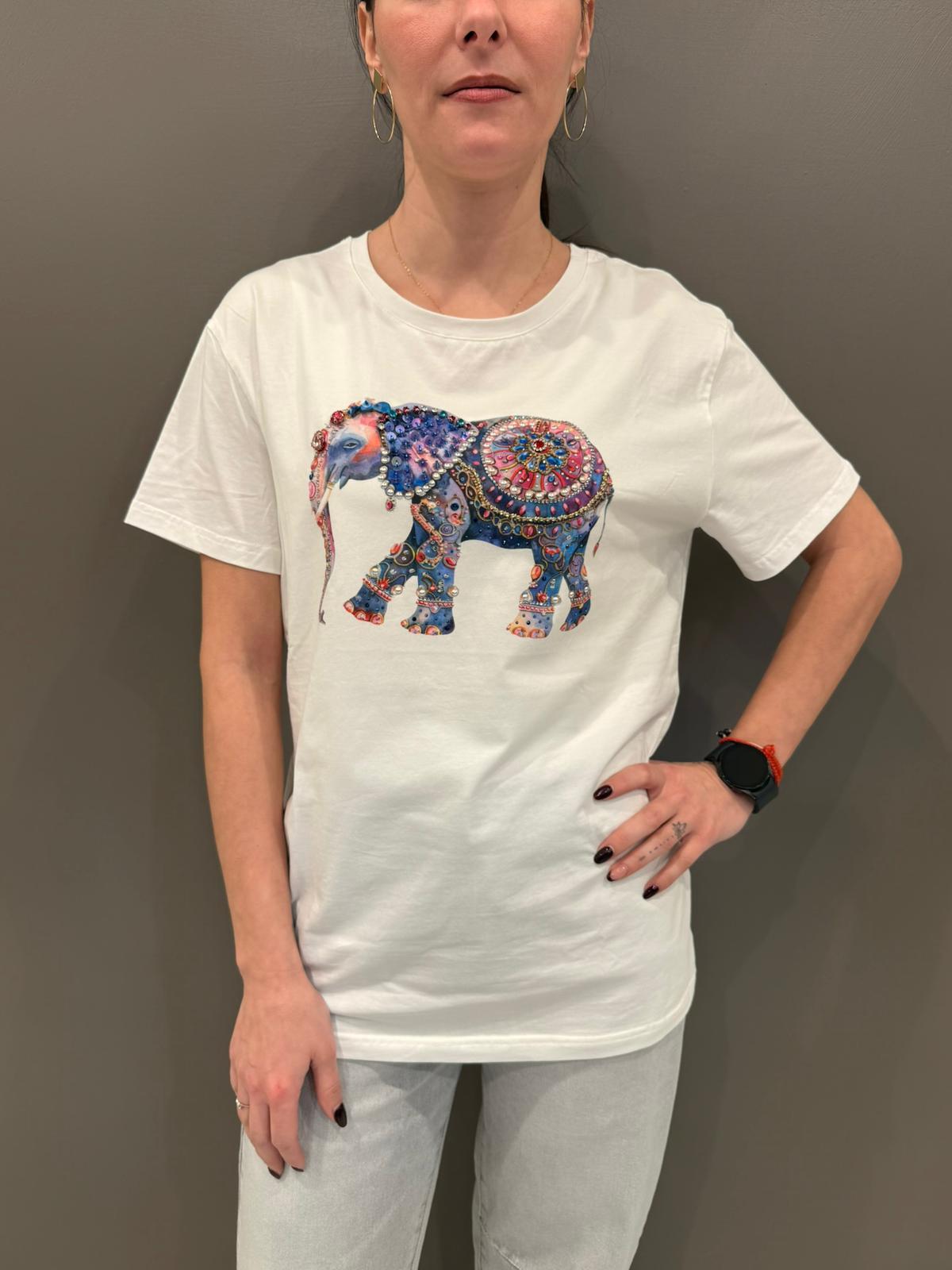 T-shirt stampa FF67474 ASS CRISTINA GAVIOLI 