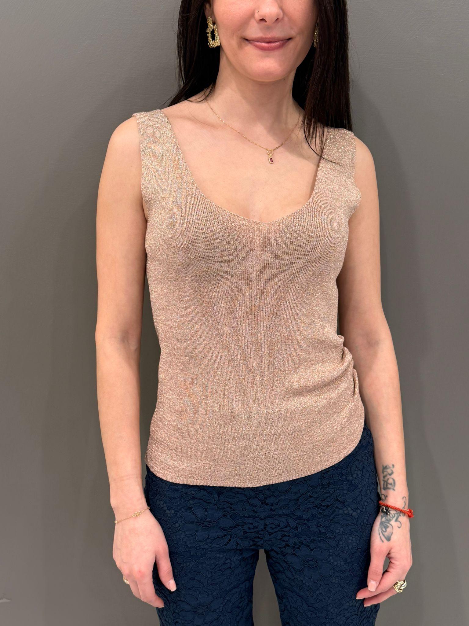 top lurex D90056 RO CRISTINA GAVIOLI 