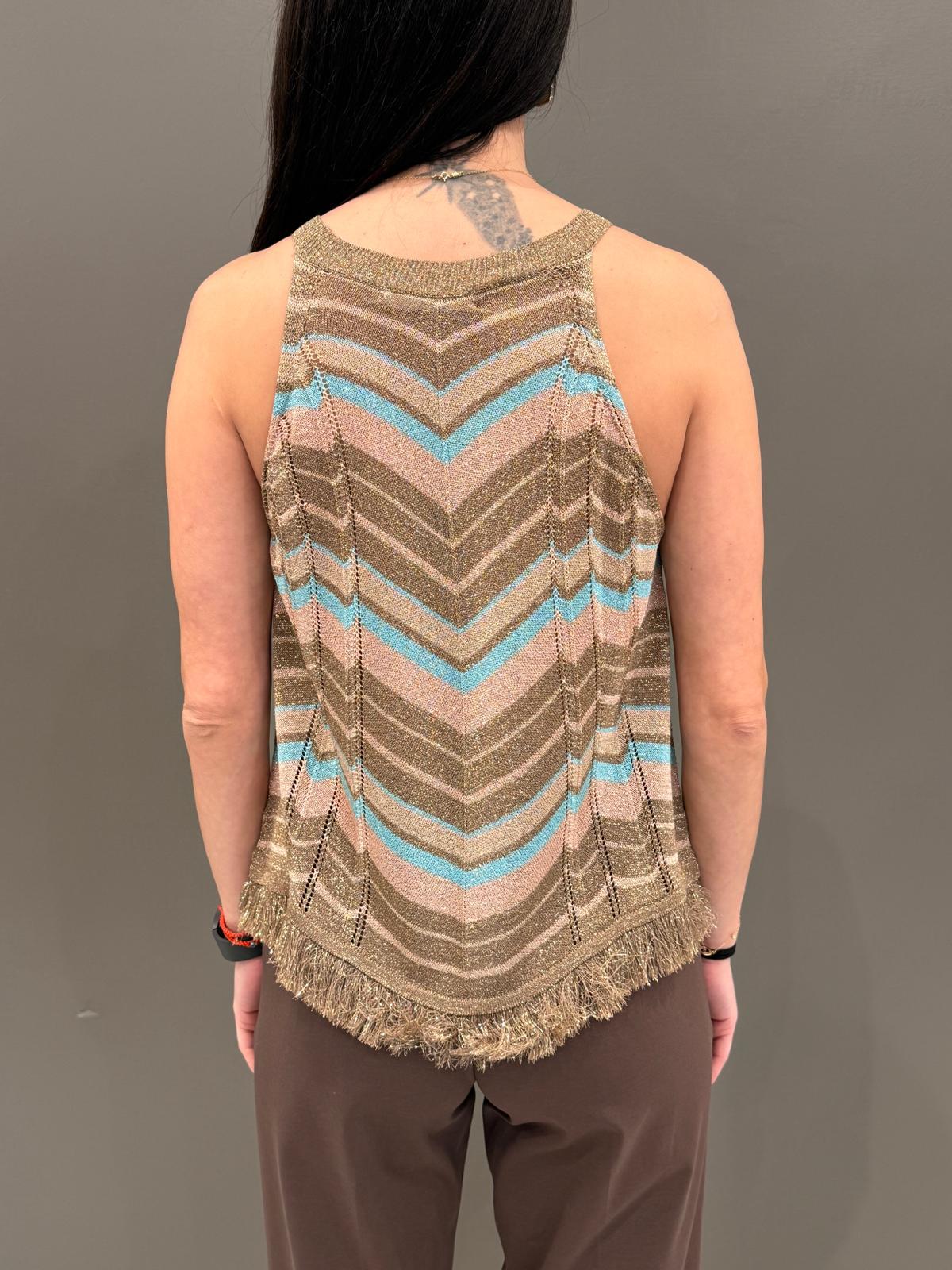 Top Jaquard D90096 U CRISTINA GAVIOLI 