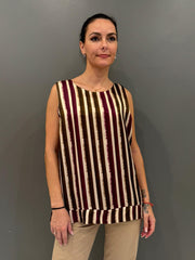top rigato smanicato 19073 AM REBECCA 