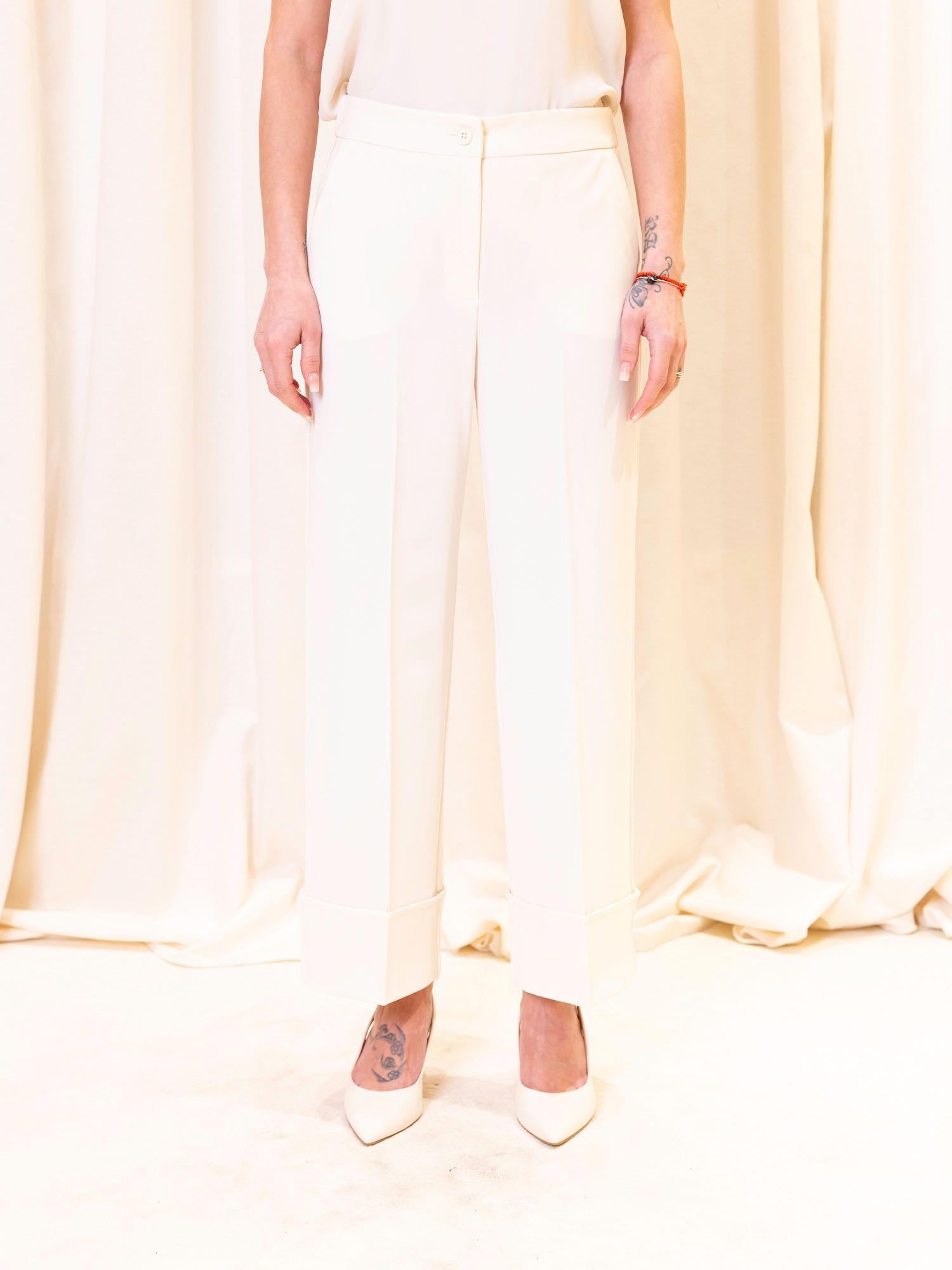 Pantalone in twill tecnico stretch