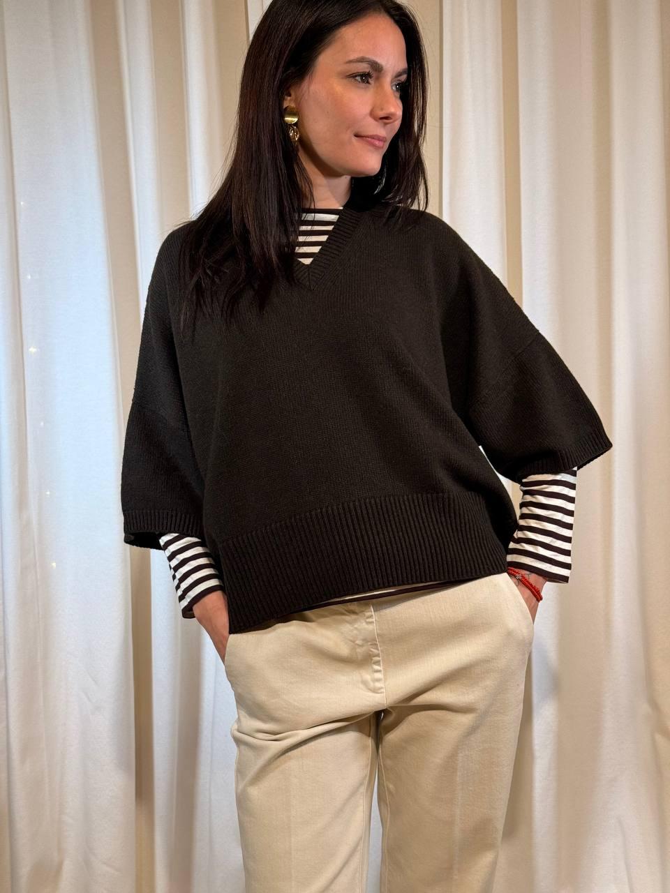 Maglia oversize scollo a V GOLETTA 007 MARELLA SPORT 