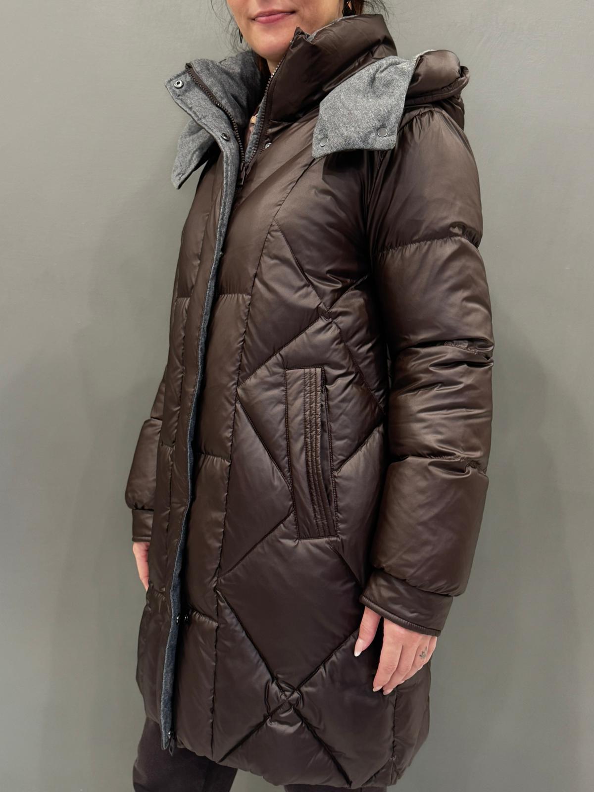 Piumino midi contrasto in flanella KIGALI 051 REALI 