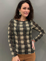 maglia scollo barca ml fantasia 19782F1 BO REBECCA 