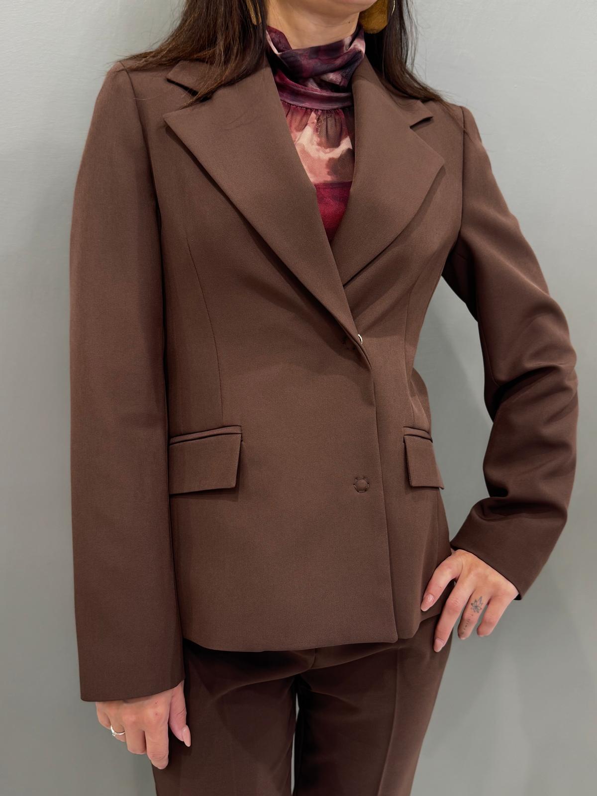 Completo sartoriale marrone EC31119T976 MO CRISTINA GAVIOLI 