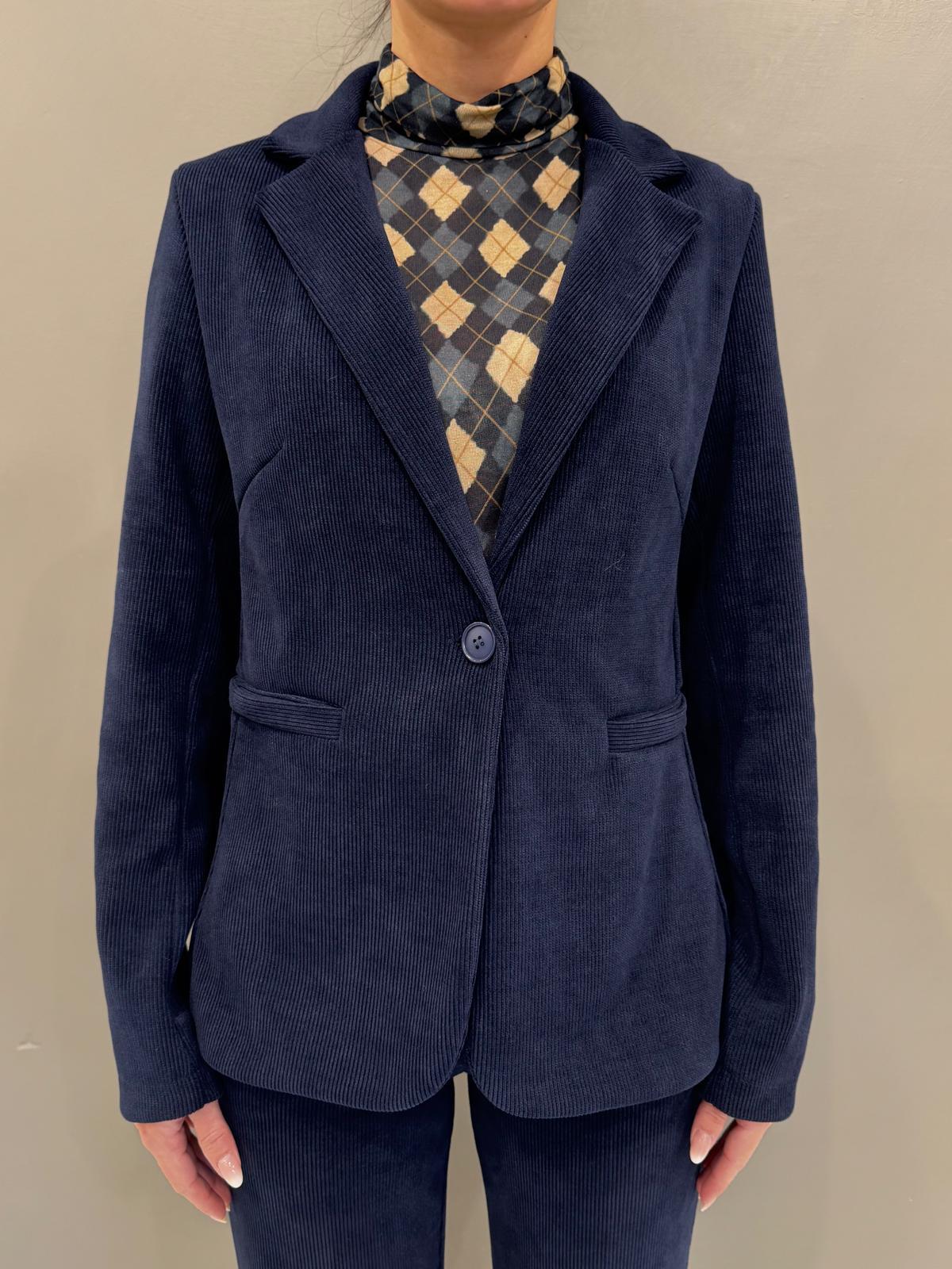 Giacca in velluto CG25-77V BL REALI 