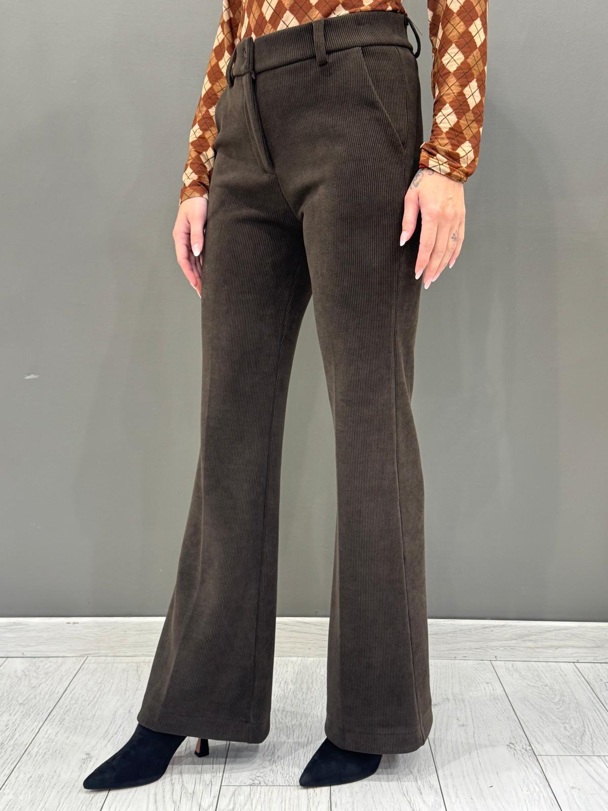 Pantaloni Flare in velluto CP22-59V MO REALI 