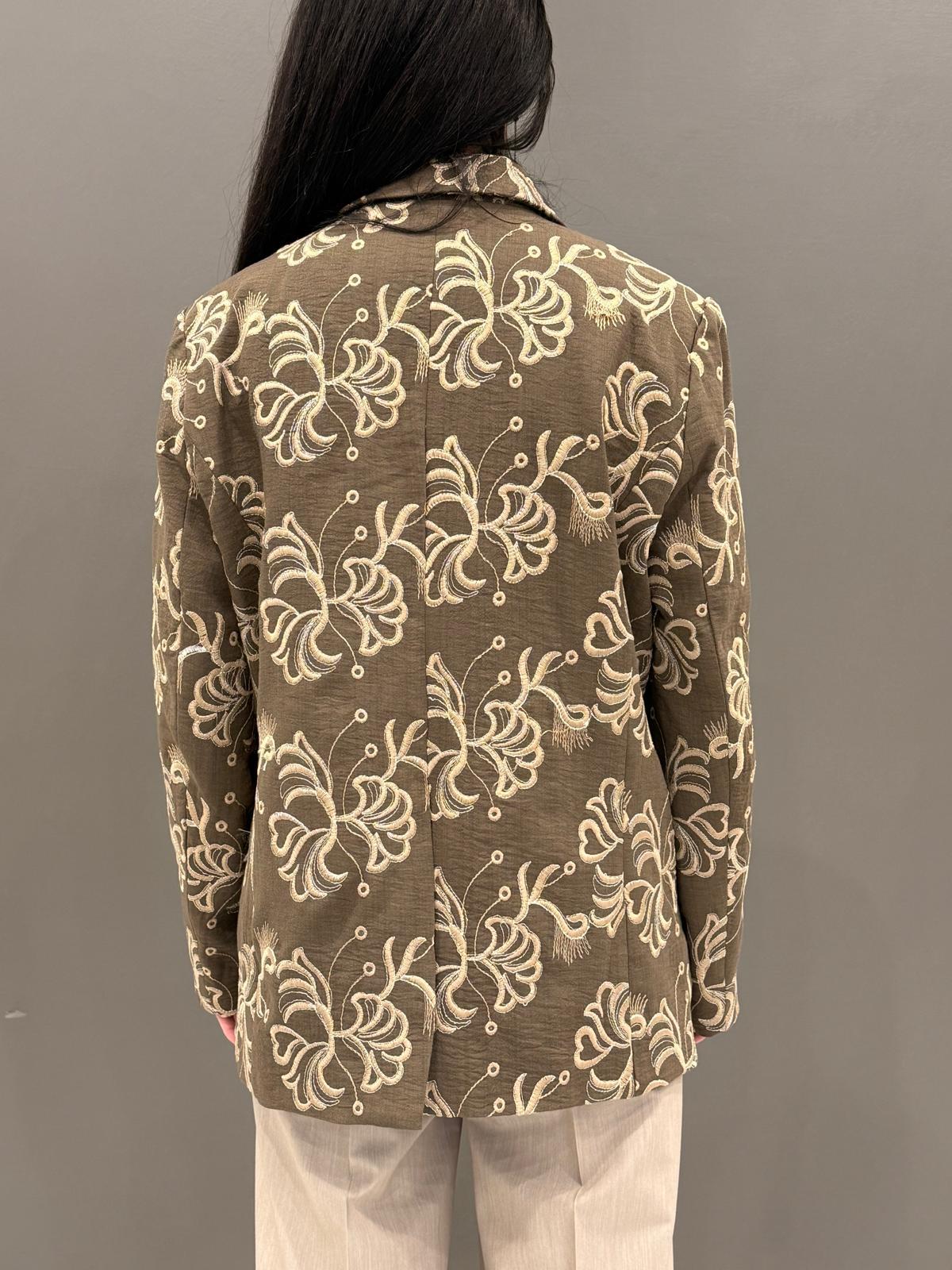 Giacca ricamata monopetto 23698 KA REALI 