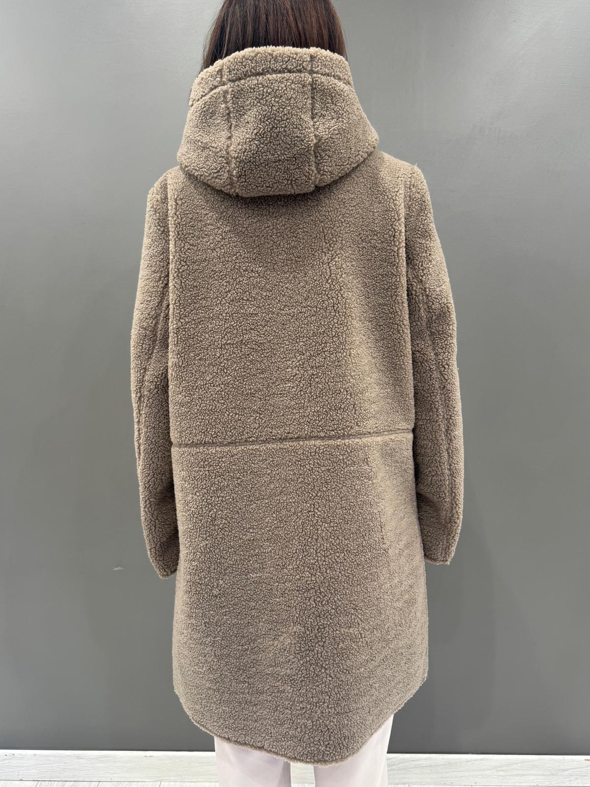 Cappotto teddy con cappuccio LEONIE TO REALI 