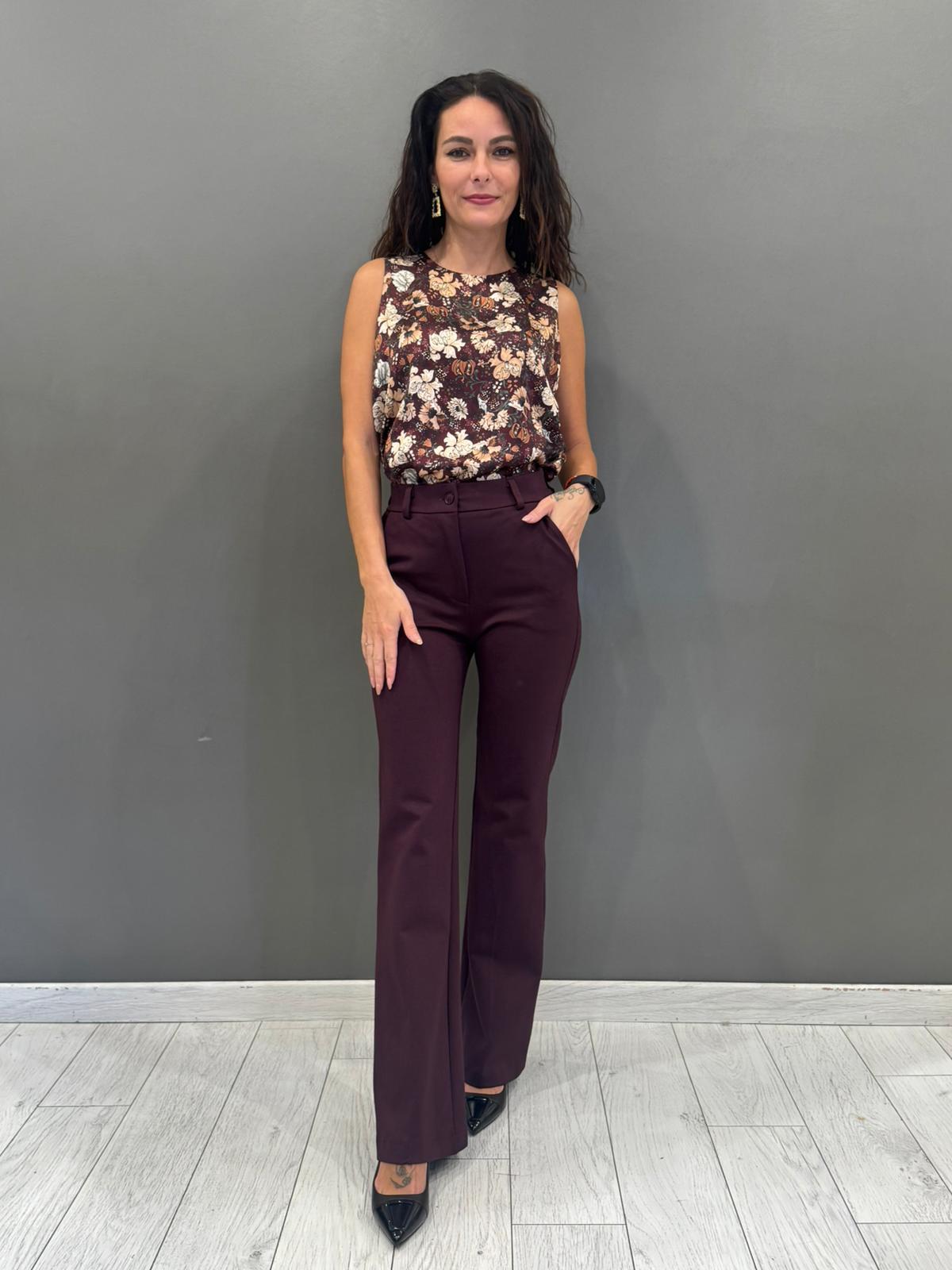 Pantaloni in jersey flare CP25-59 VI REALI 