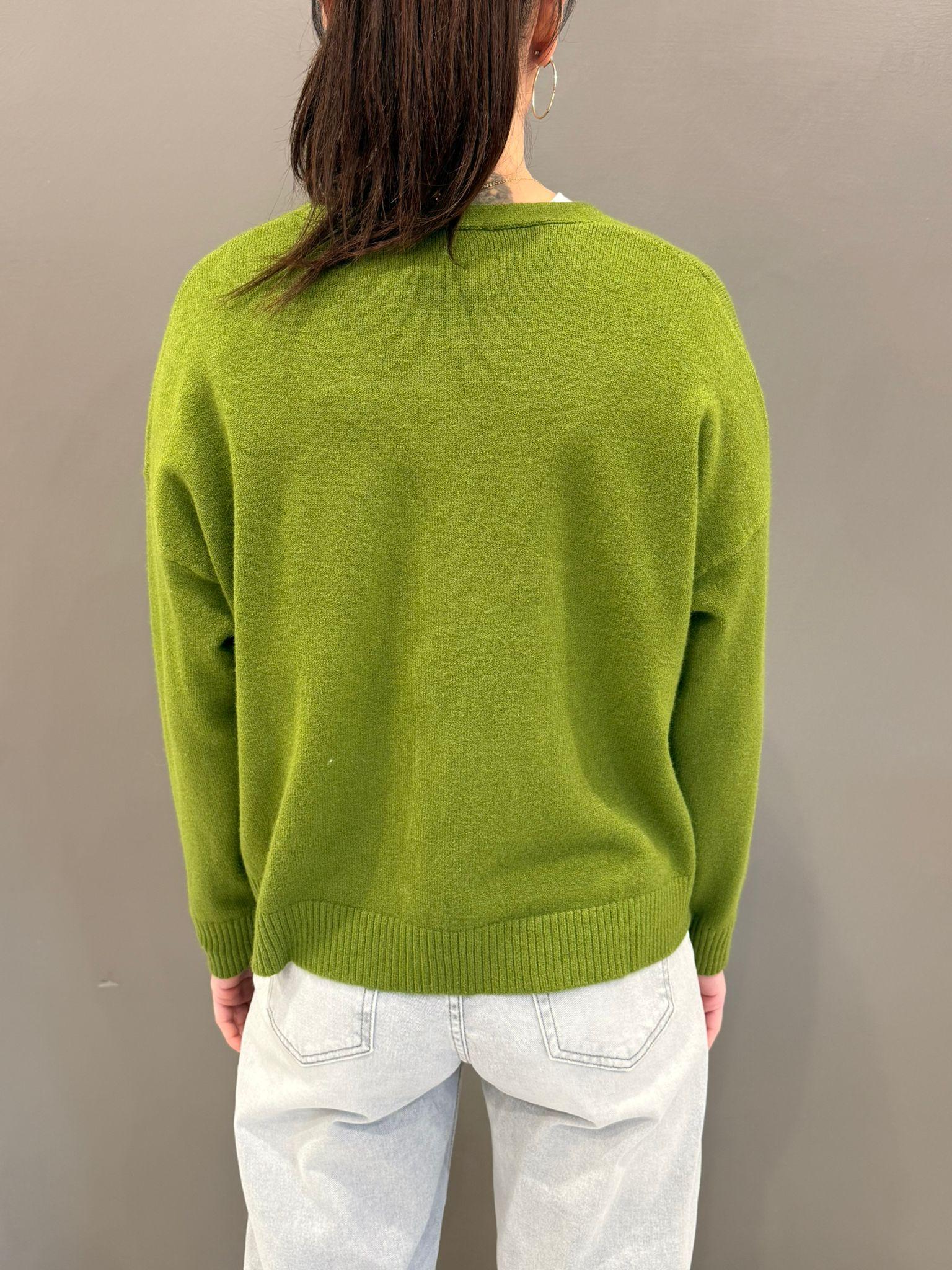 Cardigan con tasche JN0568 1048 REBECCA 