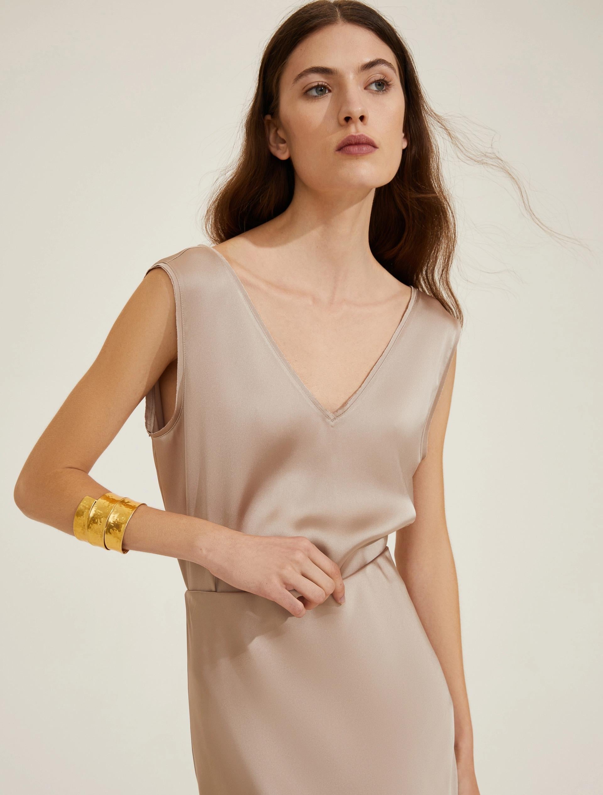 Top smanicato in raso LIEN 008 EMME MARELLA 