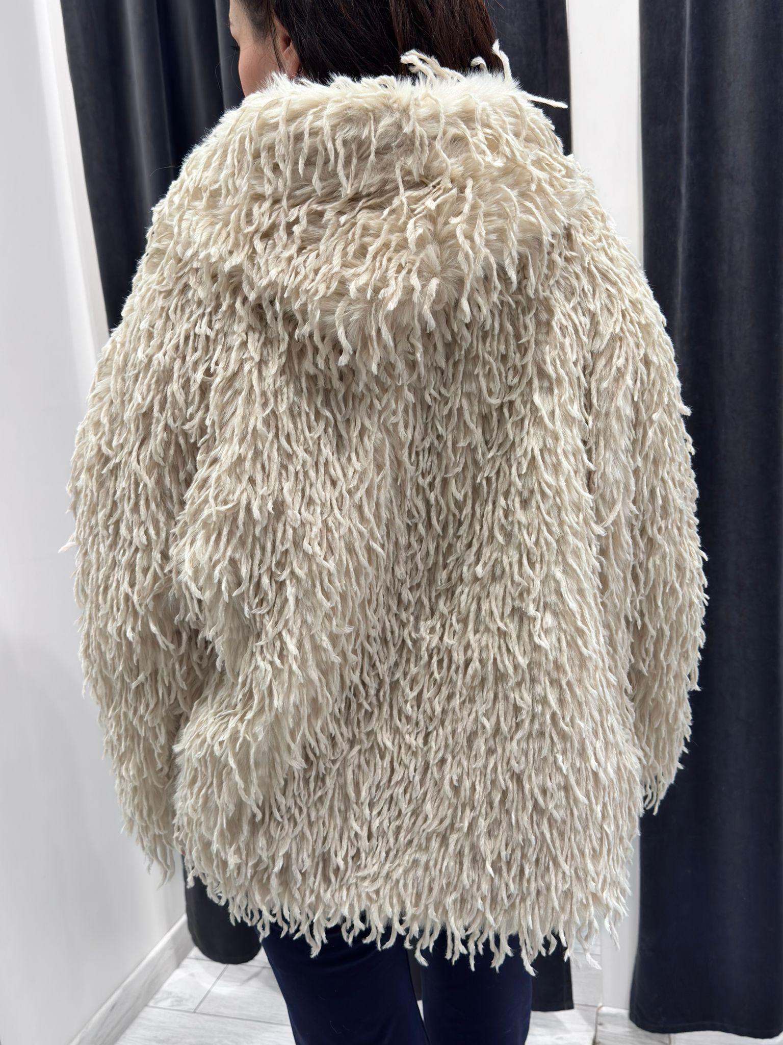 Pelliccia struzzo WYH7220 BE CRISTINA GAVIOLI 