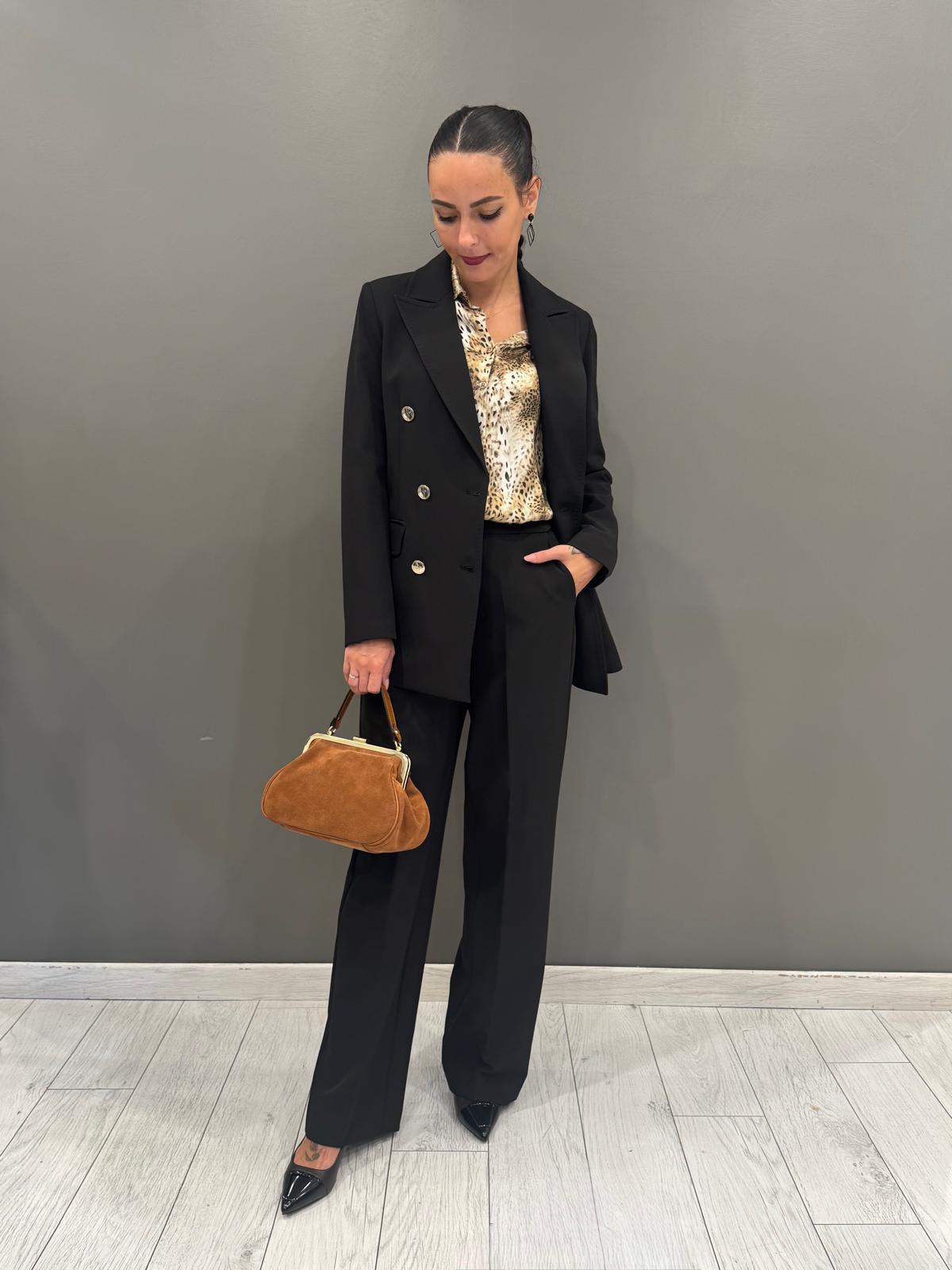 Tailleur doppiopetto bottoni oro 20434 NE CRISTINA GAVIOLI 