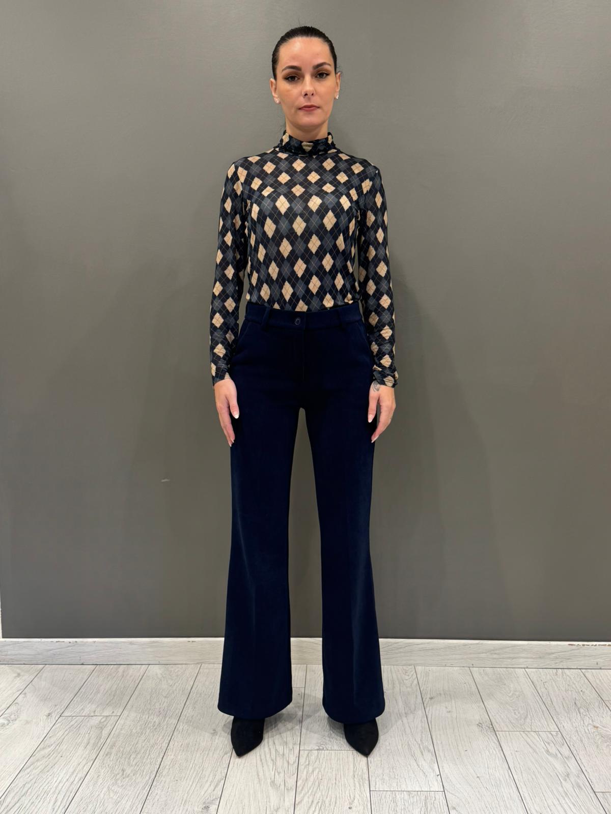 maglia ciclista ml fantasia 13036F3 BL REBECCA 