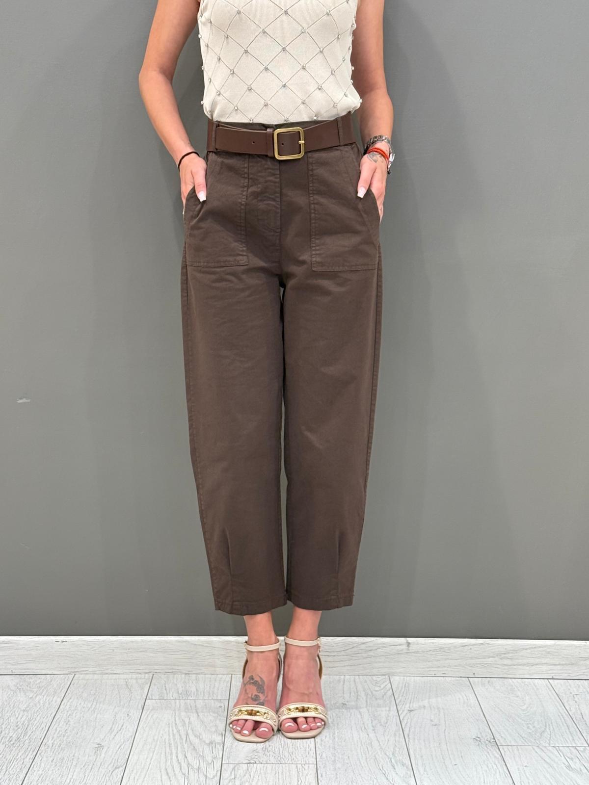 pantaloni gabardina linea carrot