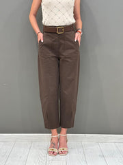 pantaloni gabardina linea carrot