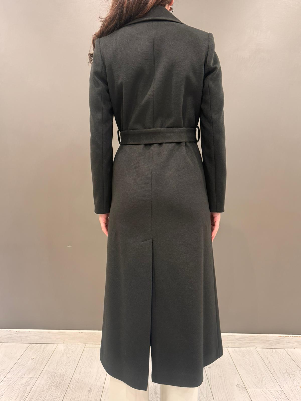 Cappotto lungo con cintura 20456 NE CRISTINA GAVIOLI 
