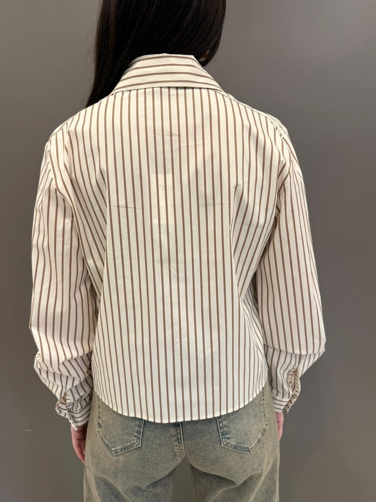 Camicia corta bastoncino OMCM331 BU CRISTINA GAVIOLI 