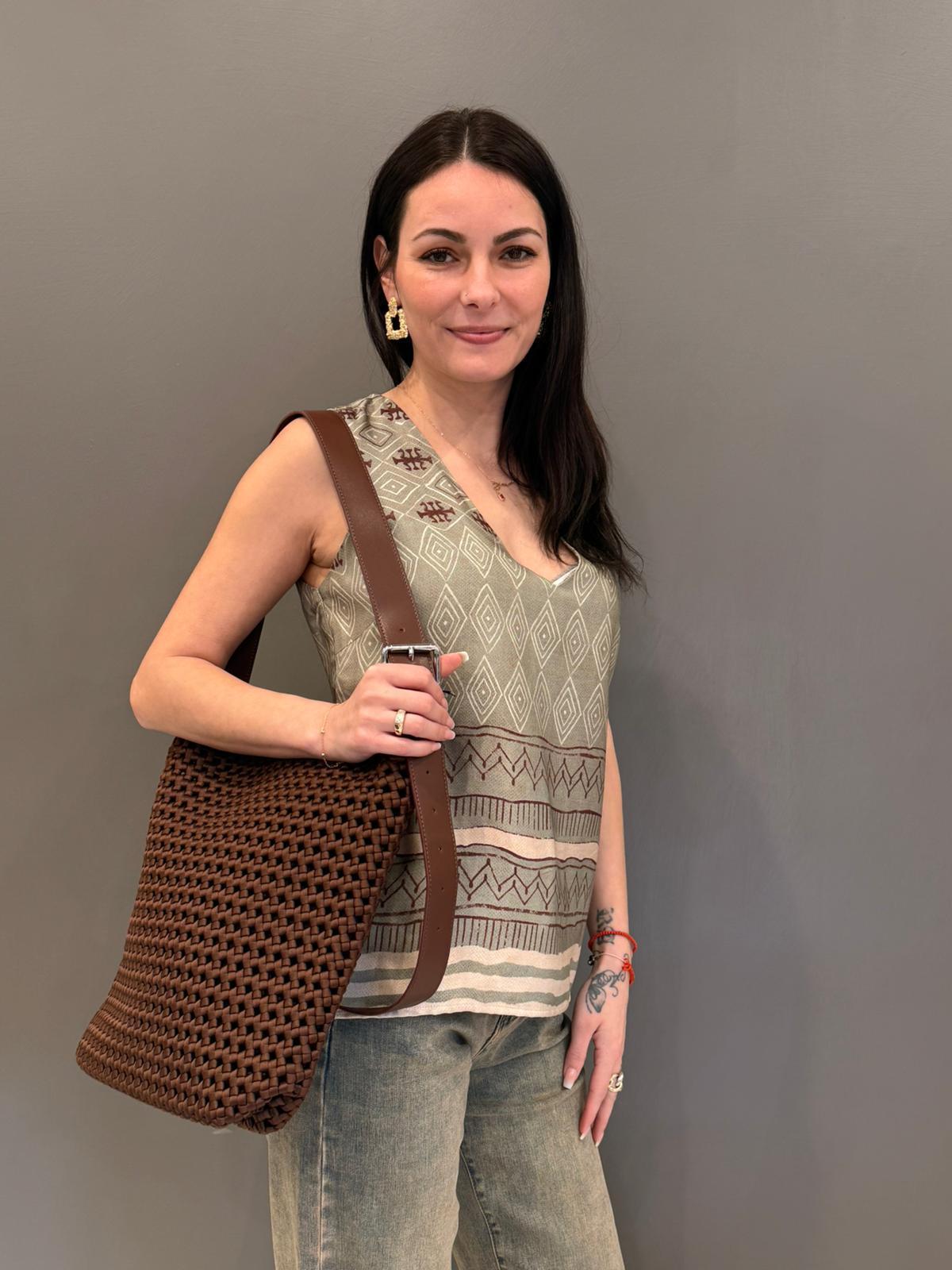 Canotta  fantasia collo a V 26259 SA WU'SIDE 