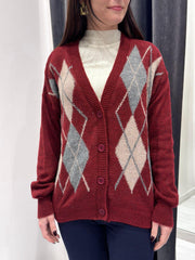 Cardigan rombi I-26816 BOGR REALI 
