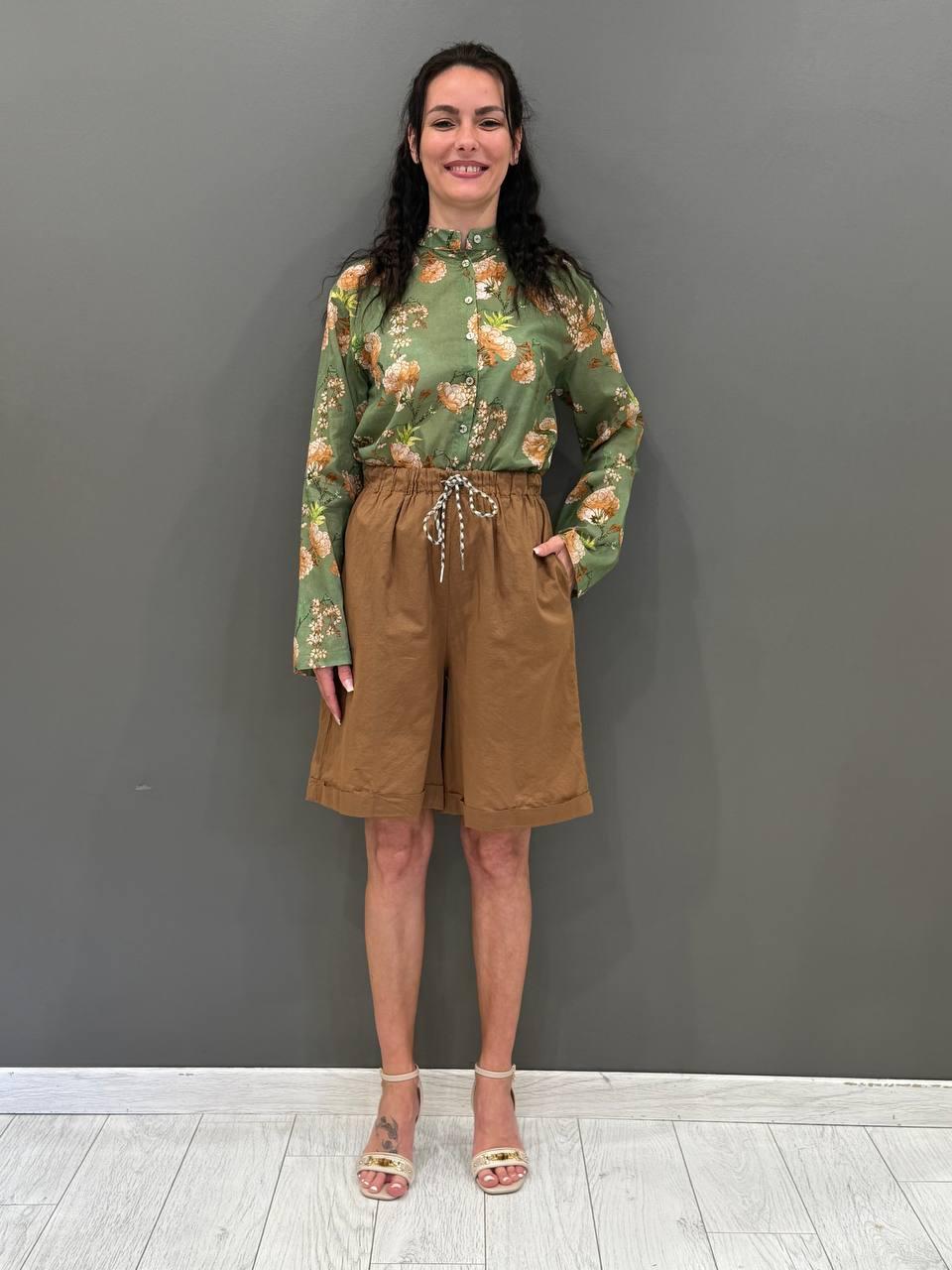 Bermuda fantasia con coulisse in vita 25653 PE WU'SIDE 