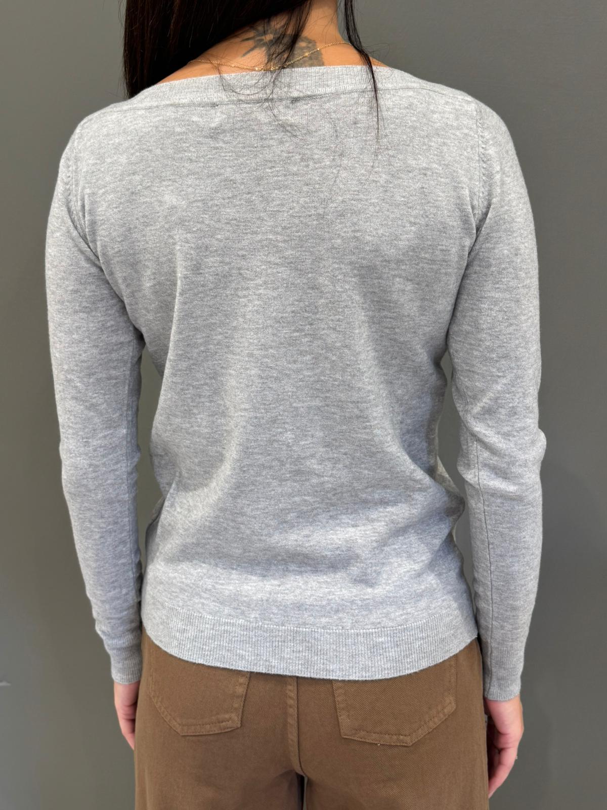 Maglia scollo a barca in viscosa e lana 20002 GR CRISTINA GAVIOLI 