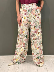 Pantaloni wide stampa floreale CIV23825 PA CRISTINA GAVIOLI 